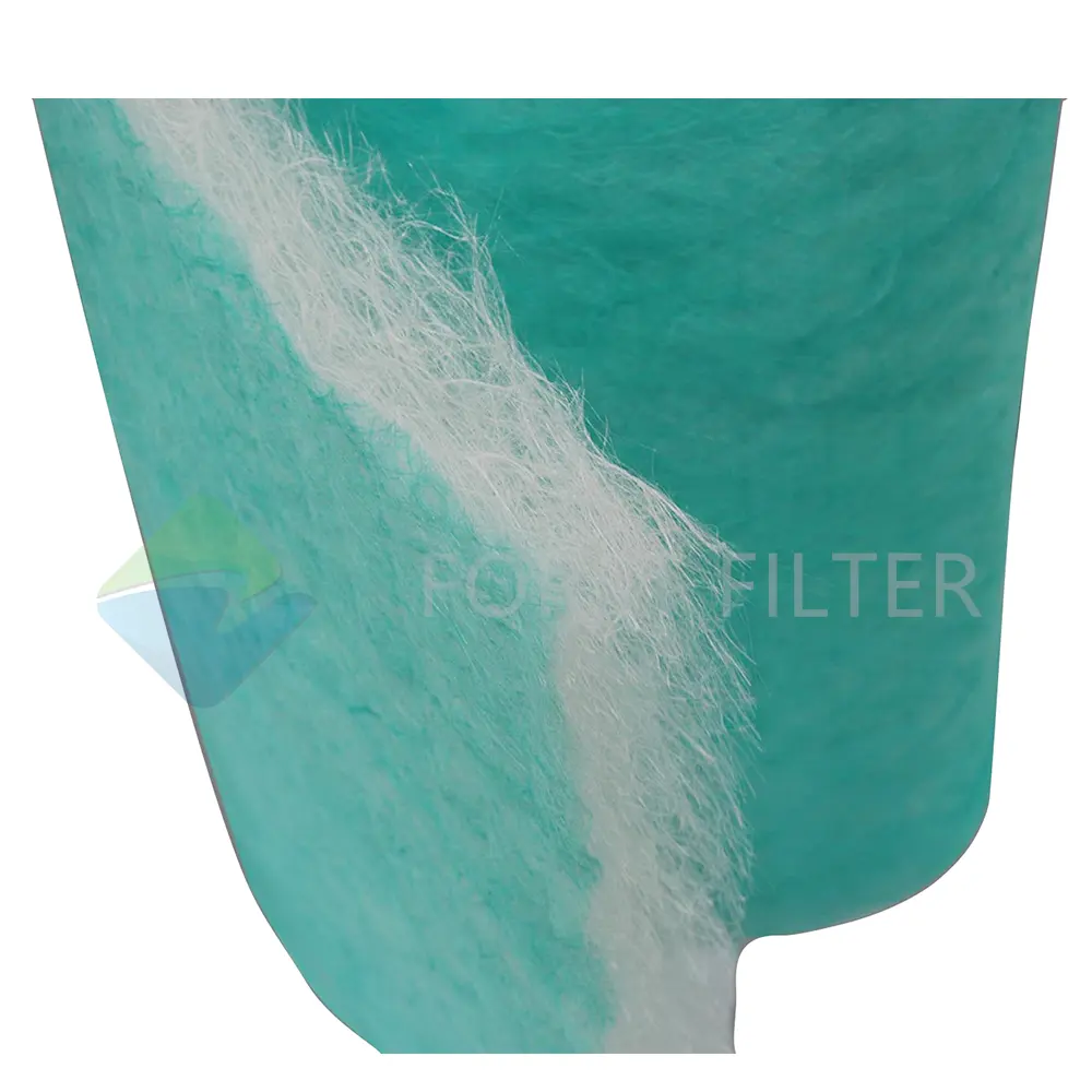 Высокопроизводительный зеленый и белый фильтр из стекловолокна