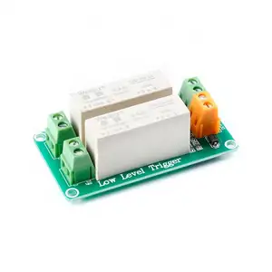 Module de relais statique monophasé à 2 canaux 5V 12V 24V DC Control Low Level Trigger Solid State Relay