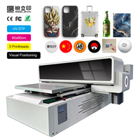 Imprimante UV DTF à plat A1 60x90cm avec tête d'impression 3-EPS XP600 à positionnement visuel automatique et encre UV pour la production en série