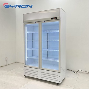 Réfrigérateur commercial à refroidissement direct, vitrine verticale à porte vitrée unique pour boissons, Byron, pour supermarchés et commerces de détail - Product Image 3