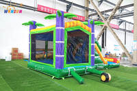 WINSUN Château gonflable combiné personnalisé en forme de noix de coco pour usine, en promotion et pour la location