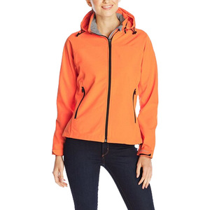 orange softshell jacket