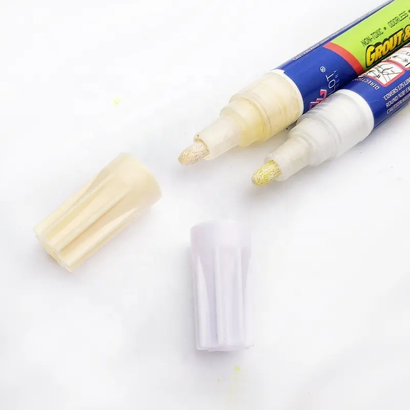 FIX It Pro Round and Chisel Tip Zealot Brand Permanet Resist Mold Tile Grount Coating Grout Marker Beige