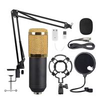 Kits de Micrófono de Estudio BM 800 con Tarjeta de Sonido V8 Profesional K8 para Grabación en Teléfono Celular y Computadora, TikTok