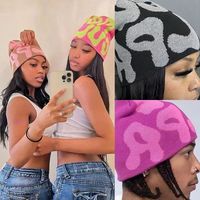 Revers Beani Acrylique Unisexe All Over Print Reversible Toque Mea Culpa Toqu Hiver Bonnets Tricotés Gorros Hat Custom Logo