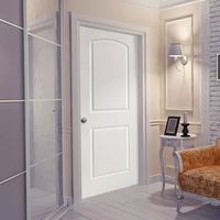 Apprêt blanc moderne porte intérieure Morden Design pour les maisons noyau creux MDF fini décoration Surface