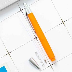 Rubber Coated Click <b>Cheap</b> Plastic Ballpoint Promotional Soft Touch Pen Custom Logo Accept - Product Image 4