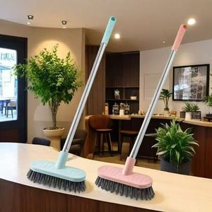 Brosse à récurer les sols avec long manche, poils rigides, brosse de <span class=keywords><strong>terrasse</strong></span>, nettoyage multi-usages, brosse de nettoyage robuste pour parquet - Product Image 2