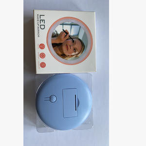 Specchio da <span class=keywords><strong>Trucco</strong></span> Portatile Monofacciale con Luci LED, Finitura in ABS, Batteria a Bottone, Specchio Compatto da Borsetta Personalizzabile - Product Image 6