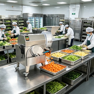 Máquina Cortadora <span class=keywords><strong>de</strong></span> Verduras Multifuncional Industrial, Rebanadora <span class=keywords><strong>de</strong></span> <span class=keywords><strong>Patatas</strong></span>, Picadora <span class=keywords><strong>de</strong></span> Cebollas para Negocios <span class=keywords><strong>de</strong></span> Catering - Product Image 1