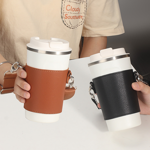 Portabicchieri portabicchieri portabicchieri rimovibili Fashion PU portabicchieri da caffè custodia per bottiglie d'acqua portatili - Product Image 3