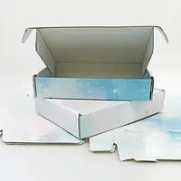 Cajas de embalaje de ropa de calcetines de papel corrugado de lujo respetuosas con el medio ambiente con logotipo personalizado tipo de carpeta en relieve para almacenamiento de relojes de té