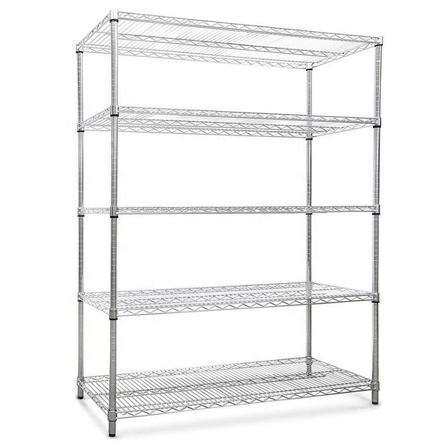 Heavy Duty 5-Tier MC-WS12045 Chrome Wire Shelf Service Equipment