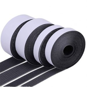 2.5cm Nylon Grade <b>Hook</b> and Loop Strong Self-<b>Adhesive</b> Tape 25mm Velcroes Roll High <b>Adhesive</b> Force <b>Hook</b> and Loop with Glue Backing - Product Image 1
