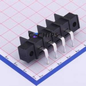 KF45RM-9.5-4P Barrier Terminal Block Bent Lead Through Hole,P=9.5mm Connector Two Sides 9.5mm 1x4P Right Angle Pin - Product Image 2