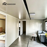 Maison conteneur pliable à 2 chambres, préfabriquée, pour logement de travailleurs
