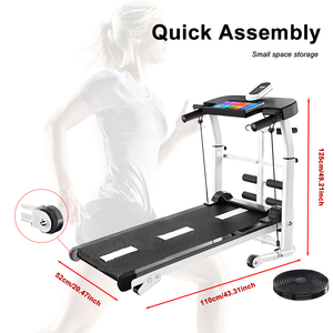 Mesin Treadmill lari kebugaran komersial alat olahraga kantor warna kustom senyap berjalan Gym - Product Image 2