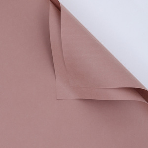 Papel de embalaje de flores estilo coreano pequeño, papel de algodón con textura de madera, papel de embalaje de color sólido para macarons - Product Image 4