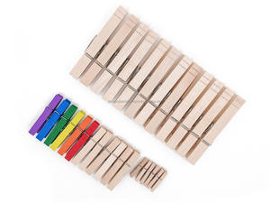 Pinces à linge essentielles en bois de bouleau de 48 mm, 5000 pièces, boîte complète, idéales pour la maison et la lessive, offre spéciale et pour le bricolage artisanal - Product Image 6