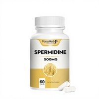 FocusHerb OEM Extrait de germe de blé végétalien de qualité alimentaire Spermidine 500mg/60 gélules/flacon Extraction liquide-solide ISO 9001 Casher