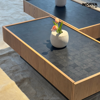 Table basse moderne NORYA avec tiroir pour le salon, table basse en bois pour la maison