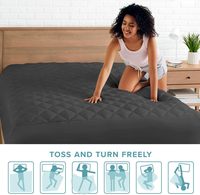 Housse de protection matelassée imperméable personnalisée pour matelas, anti-poussière et anti-urine, tricotée unie