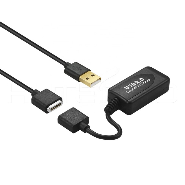 Gold-plated USB 2.0 cable 4 pin magnetic connector cable 5V data line with transfer and sync