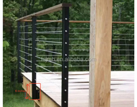 Balustrade de clôture de main courante de câble SS304 pour la terrasse de maison