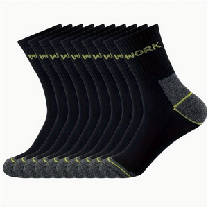 Work Ankle <b>Socks</b> Men Dark Gray Sweat Absorbent Casual Daily Wear 12 Pairs - Product Image 3