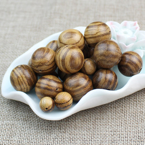 ลูกปัดไม้ทรงกลมไม้จันทน์ขนาด6มม. ถึง20มม. สำหรับทำสร้อยข้อมือ - Product Image 2