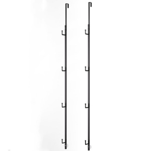 Over <b>Door</b> Baseball Cap <b>Rack</b> 4 Layers Black Hook Type <b>Storage</b> Organizer For Hats And Clothing - Product Image 5