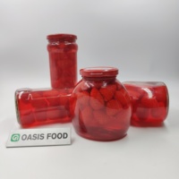 Fraise entière en conserve/Jarred en sirop de jus léger/moyen/élevé/naturel 530g/3000g