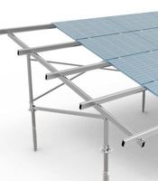 Panneaux solaires au sol Pv Mounts Structure installée sur le système au sol