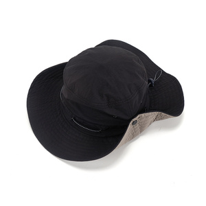 RongGuang nouvelle mode personnalisée plaine couleur unie imperméable à l'eau grand bord escalade seau chapeau Camping pêcheur chapeau pour femmes hommes - Product Image 5