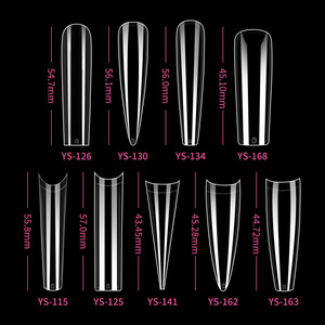 <span class=keywords><strong>Uñas</strong></span> <span class=keywords><strong>Postizas</strong></span> Adhesivas Transparentes de Gel Suave, Formato Tubo, Ligeras y Alargadas, 240 Piezas, Tamaño XXXL, Finas, <span class=keywords><strong>para</strong></span> Arte de <span class=keywords><strong>Uñas</strong></span> - Product Image 1