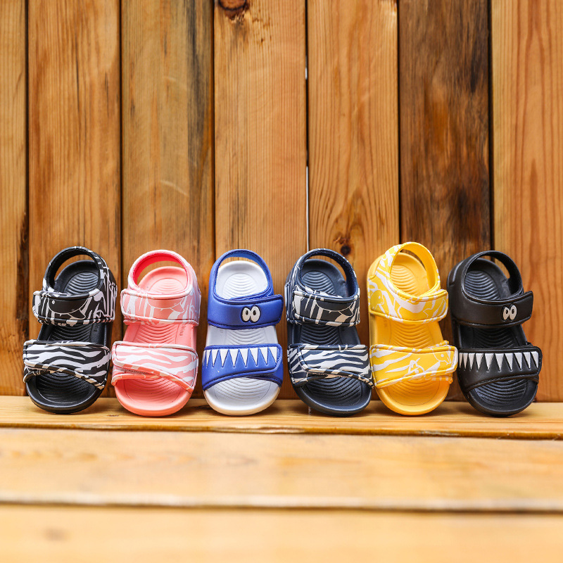 Fashion luxury wholesale cheap price summer kids girls eva sandals outdoor flat base casual shoes for children boys