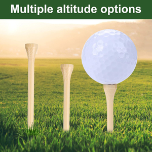 Fabricante al por mayor Bulk Bamboo <span class=keywords><strong>Golf</strong></span> Tees Logotipo personalizado Color natural <span class=keywords><strong>Golf</strong></span> Camiseta de madera con tiras de impresión - Product Image 5