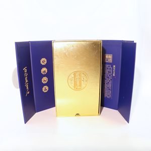 Cuốn sách hình hộp quà tặng cho màu trắng và rượu vang đỏ Flip-Top carton từ tính với logo có thể in bìa loại thư mục - Product Image 5