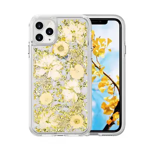 Custom Phone Case Bloem Voor Samsung S20 Zonnebloem Telefoon Gevallen Voor Huawei Gedroogde Bloem Telefoon Gevallen Voor Iphone 678 Plus 11 12 Pro