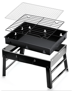 Barbecue portable pliable en acier, grande et petite taille, résistant au feu, pour charbon de bois, idéal pour l'extérieur et la maison - Vente chaude OEM - Product Image 4