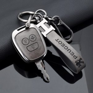 Logo personnalisé en alliage de zinc en cuir porte-clés de voiture fob pour peugeot <span class=keywords><strong>206</strong></span> 207 307 Citroen C2 C-Elysee Picasso - Product Image 5