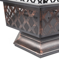 Brasero de table, barbecue, brasero d'intérieur et d'extérieur, table de brasero, brasero à gaz en acier inoxydable, brasero sans fumée, brasero à bois d'extérieur, métal