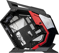 Boîtier d'ordinateur Zeromaster ATX Full Tower avec côtés en verre trempé, transparent, pour joueurs, prend en charge les cartes mères M-ATX avec ventilateur