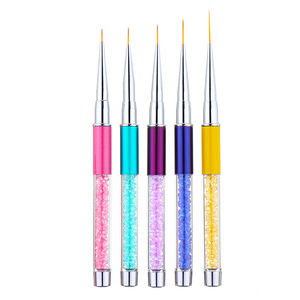 Pinceles Delineadores de Diamantes para Arte de Uñas en <span class=keywords><strong>Gel</strong></span>, Herramienta Profesional para Arte de Uñas Acrílicas con Delineador y Diamantes de Imitación - Product Image 6