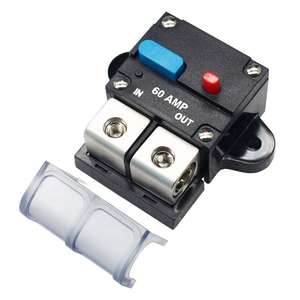 <span class=keywords><strong>12V</strong></span> 48V DC водонепроницаемый АУДИО ВЫКЛЮЧАТЕЛЬ пластиковый ручной сброс 60 <span class=keywords><strong>Amp</strong></span> и 50 <span class=keywords><strong>Amp</strong></span> предохранитель для автомобилей и лодок - Product Image 1