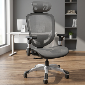 High Quality Modern Executive Luxury <b>Office</b> <b>Chair</b> Ergonomic Full-Mesh Adjustable Footrest <b>Black</b> CEO <b>Chair</b> for Home <b>Office</b> Gym - Product Image 4