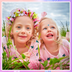 Custom Pattern UV Printed <b>Waterproof</b> 3D Glitter Epoxy Sticker Earrings 240 Pieces Self-Adhesive Craft for Girls - Product Image 4