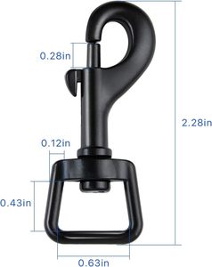 Milkary Pcs Bolt <b>Snap</b> <b>Hooks</b> For Dog Leash Clips Metal Heavy Duty Swivel <b>Snap</b> <b>Hook</b> Dog Leash Hardware Pet Hardness Key Chain Clas - Product Image 4