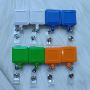 Vierkante Metalen Glijband Clip Aan De Achterkant 31 1/2 Polyester Haspel Koord Hold Id Intrekbare Haspel Badge Houder Clips - Product Image 2