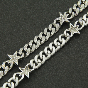 Collar de Cadena Cubana con Estrella Tridimensional para Hombre, Collar de Moda Tanjing, Collar Lijing - Product Image 4